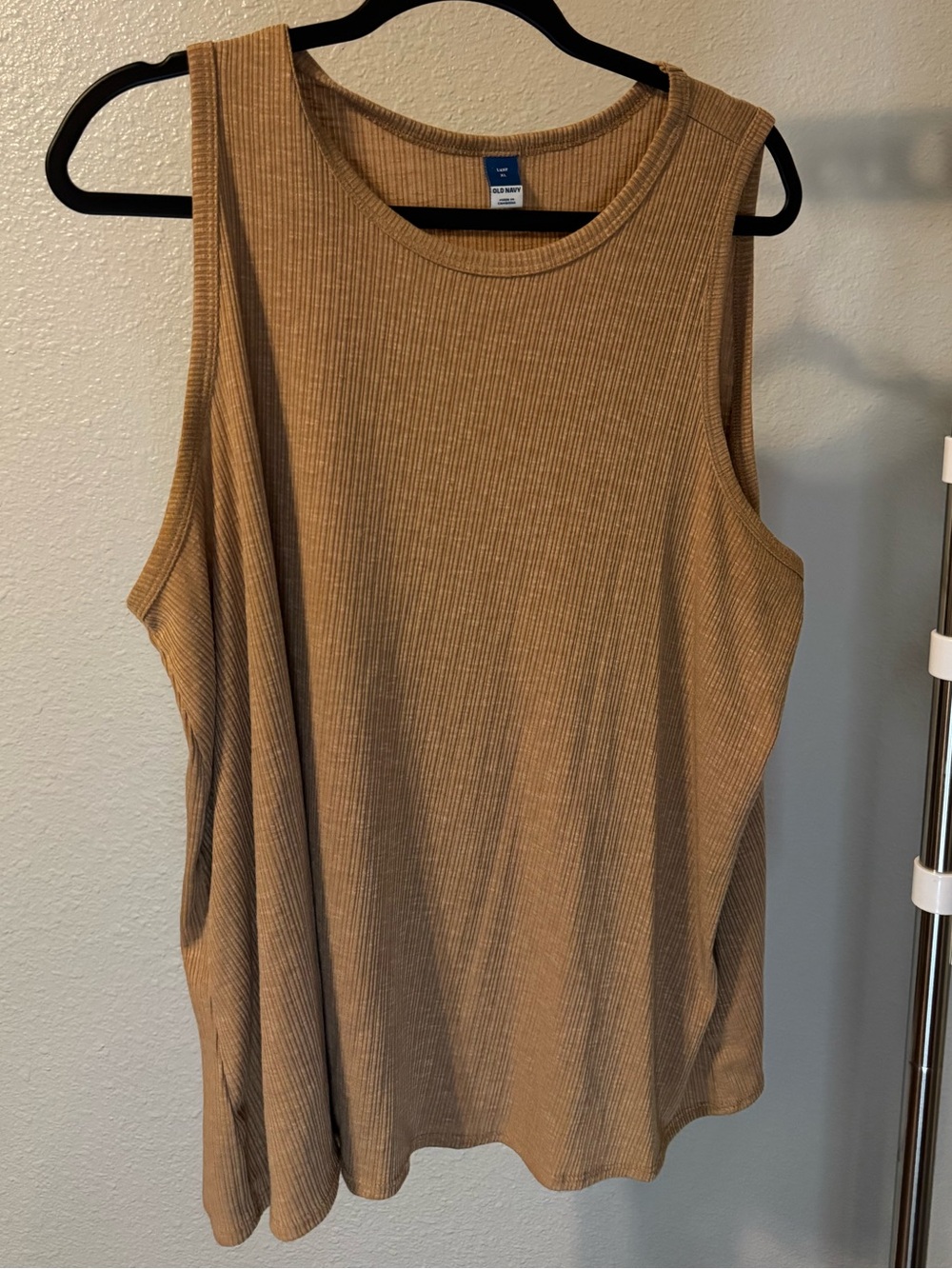 Ribbed Tank Top in Camel - Old Navy